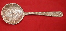 KIRK Sterling REPOUSSE Berry SPOON - 9.25 inch -