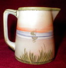NIPPON Creamer JUG Moriage DUTCH Scene ANTIQUE