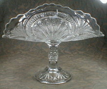 BANANA Stand EAPG Pressed Glass - Antique -