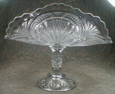BANANA Stand EAPG Pressed Glass - Antique -