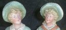BISQUE Figurines Country Boy & Girl - ANTIQUE -