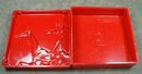 HICKOK Plastic BOX Buck & Doe, RED - VINTAGE -