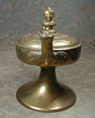 Unusual Brass Lamp WRK Austria. No Genii.