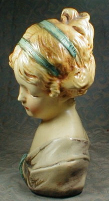 CHALKWARE Painted Bust - GIRL -