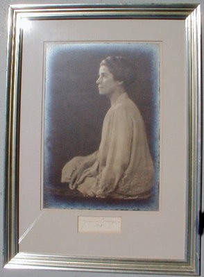 Grace COOLIDGE Autograph & Portrait FRAMED - 1928 -