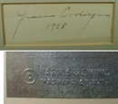 Grace COOLIDGE Autograph & Portrait FRAMED - 1928 -
