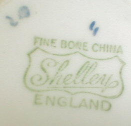 SHELLEY Dainty BLUE Trio - Cup SAUCER Plate -