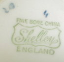 SHELLEY Dainty BLUE Trio - Cup SAUCER Plate -