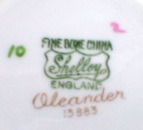 SHELLEY Oleander DAINTY - Cup and Saucer -