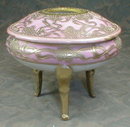NIPPON Moriage HAIR Receiver HAND PAINTED 3-legs