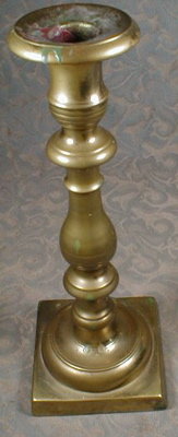 SPANISH Brass Candlesticks 19th C. - ANTIQUE -