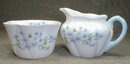 SHELLEY Dainty BLUE ROCK Creamer & Sugar Bowl