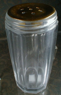 STERLING Top TALCUM Powder Dresser Jar -ANTIQUE-