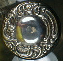 Repousse STERLING Top Rouge Dresser Jar ANTIQUE