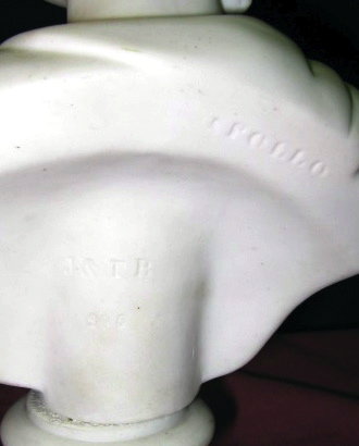 PARIAN Apollo Belvedere Bust - BEVINGTON England -