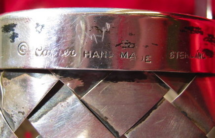 Cartier STERLING Silver Basket