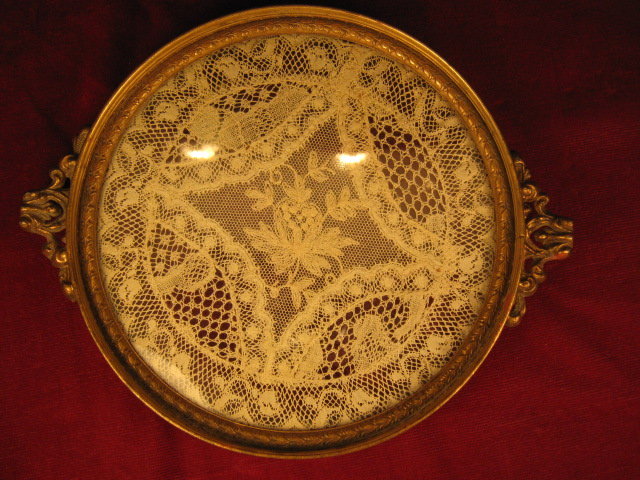 APOLLO Lace Insert Vanity Tray - ANTIQUE -
