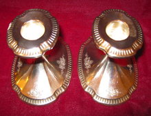 Community GROSVENOR Silver Plate Candle Holders - PAIR -