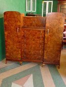 Camerons of Perth Scottish Burled Walnut Princess Wardrobe