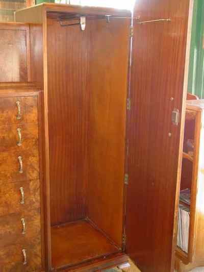 Camerons of Perth Scottish Burled Walnut Princess Wardrobe