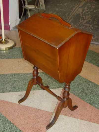 Solid American Black Walnut Sewing Box