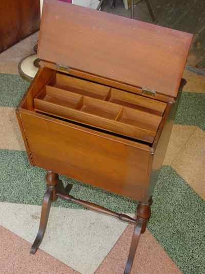 Solid American Black Walnut Sewing Box