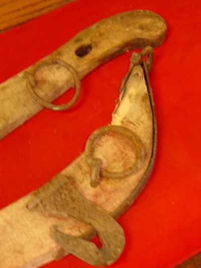 Pair of Antique Wood & Iron Yokes