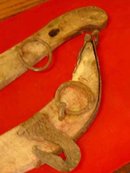 Pair of Antique Wood & Iron Yokes