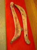 Pair of Antique Wood & Iron Yokes