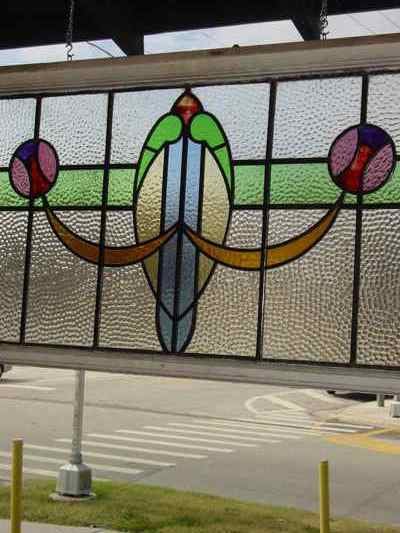 Multicolor Amulet Swag Antique Stained Glass