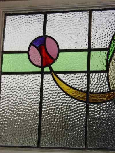Multicolor Amulet Swag Antique Stained Glass