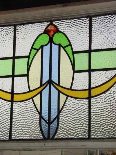 Multicolor Amulet Swag Antique Stained Glass