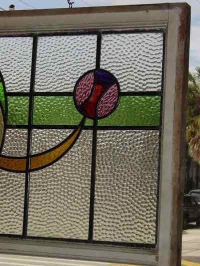 Multicolor Amulet Swag Antique Stained Glass