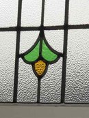 Red Rose & Yellow Bud Antique Stained Glass