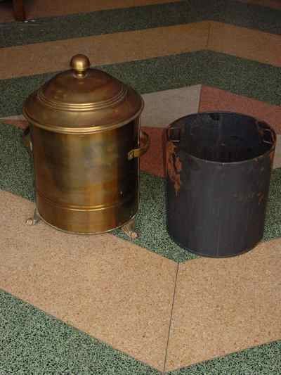 Antique English Solid Brass Coal Scuttle