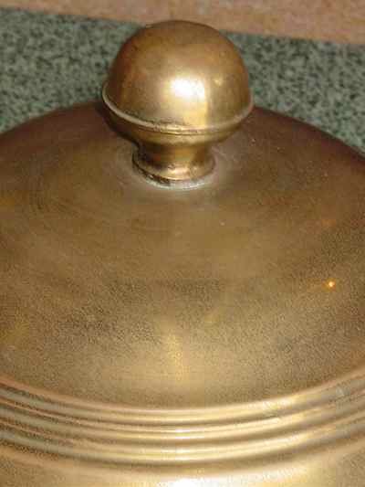 Antique English Solid Brass Coal Scuttle