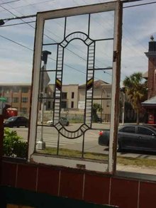 Reeded Elliptical Antique Stained Glass