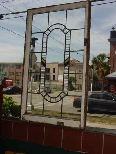 Reeded Elliptical Antique Stained Glass