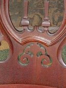 Antique Victorian Solid American Black Walnut Parlor Chair