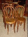 Set of 4 Shelby Williams Manufacturing Inc Bentwood Chairs