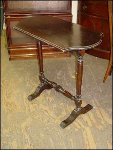 Antique Solid Mahogany Occasional Table