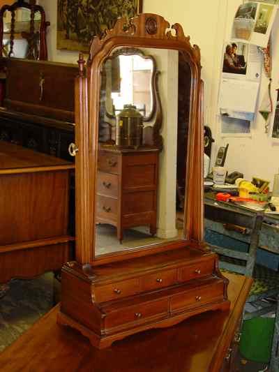 Solid Mahogany Dressing Mirror