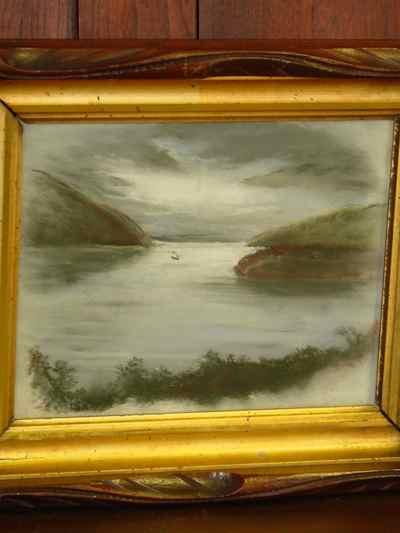 The Coming Storm Antique Original Pastel on Paper