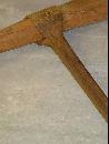Antique Hand Forged Iron & Wood Auger