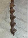 Antique Hand Forged Iron & Wood Auger