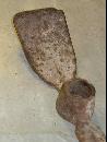 Pair of Antique Hand Forged Iron Hoe Heads