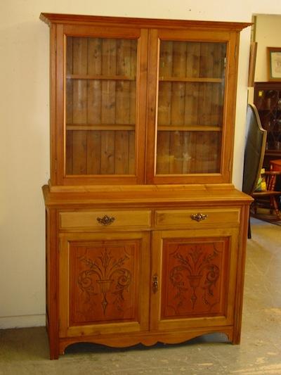 English Antique Solid Pine Cabinet
