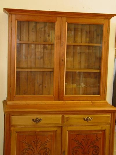 English Antique Solid Pine Cabinet