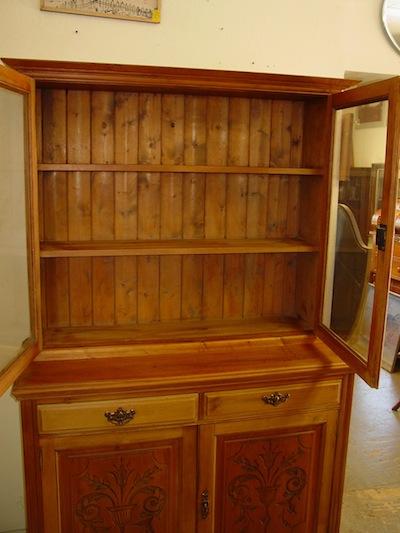 English Antique Solid Pine Cabinet