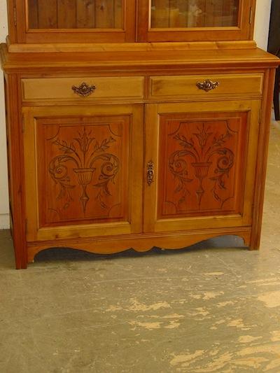 English Antique Solid Pine Cabinet